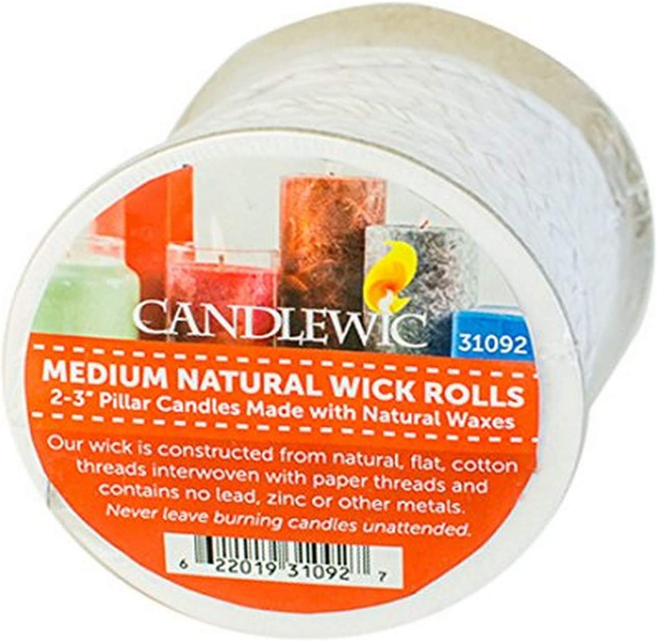 Candlewic Med. Natural Wick – Spools – 100 Ft