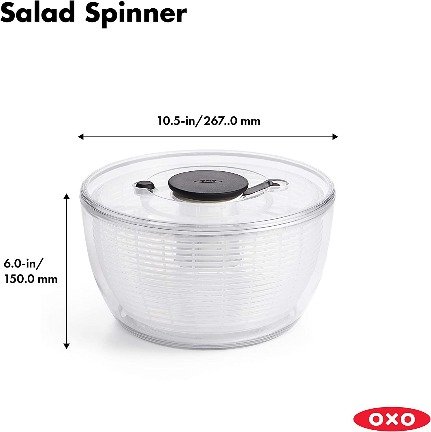 OXO Good Grips Large Salad Spinner – 6.22 Qt.
