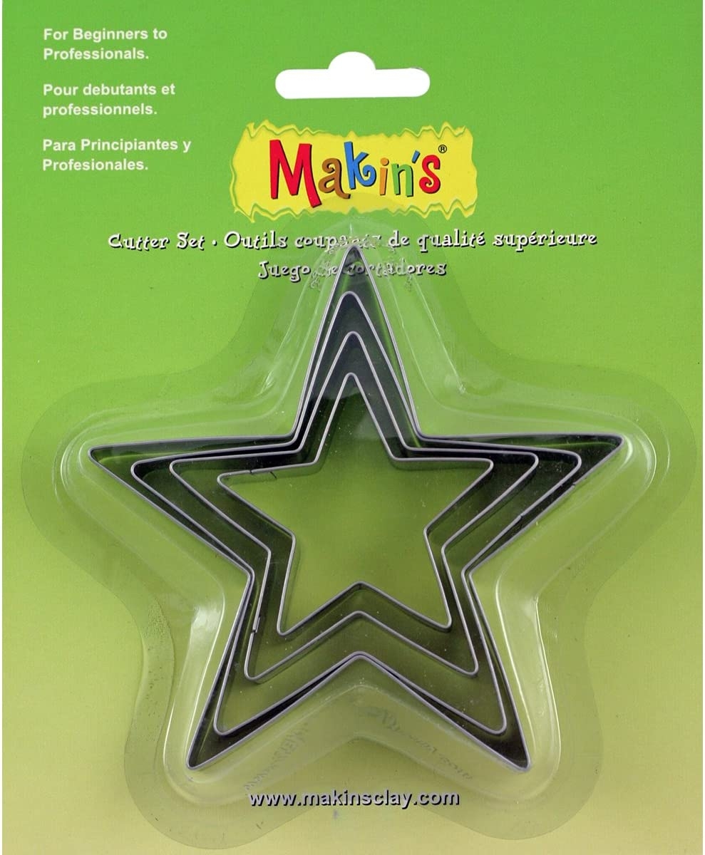 Makin’s USA M365-04 Makin’s Clay Cutters 4/Pkg-Star Import To Shop ×Product customization General Description Gallery Reviews