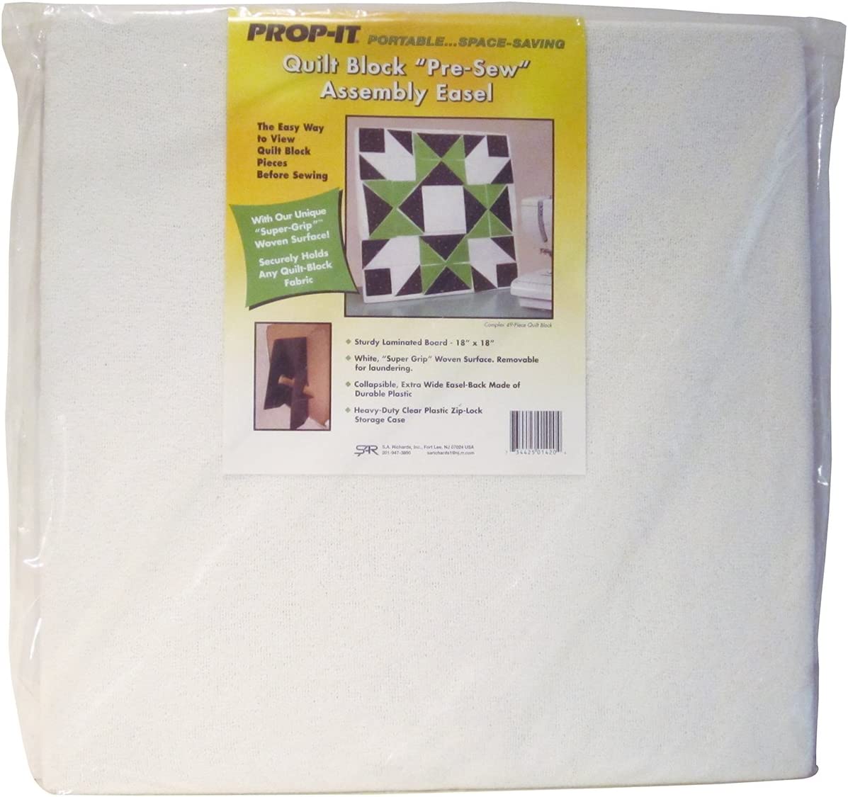 S.A. RICHARDS Prop-IT Quilt Block Pre-Sew Assembly Easel