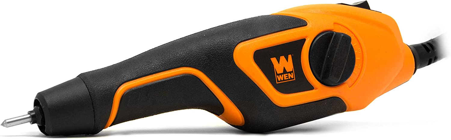 WEN 21D Variable-Depth Carbide-Tipped Engraver for Wood and Metal , Orange