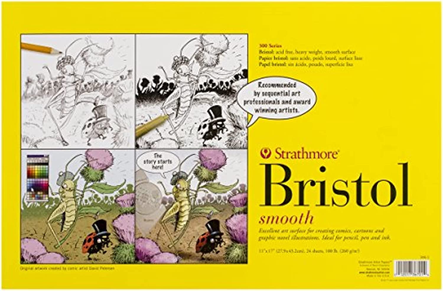 Strathmore Bristol Smooth Paper Loose Sheets 11″x17″-24 Sheets -346100
