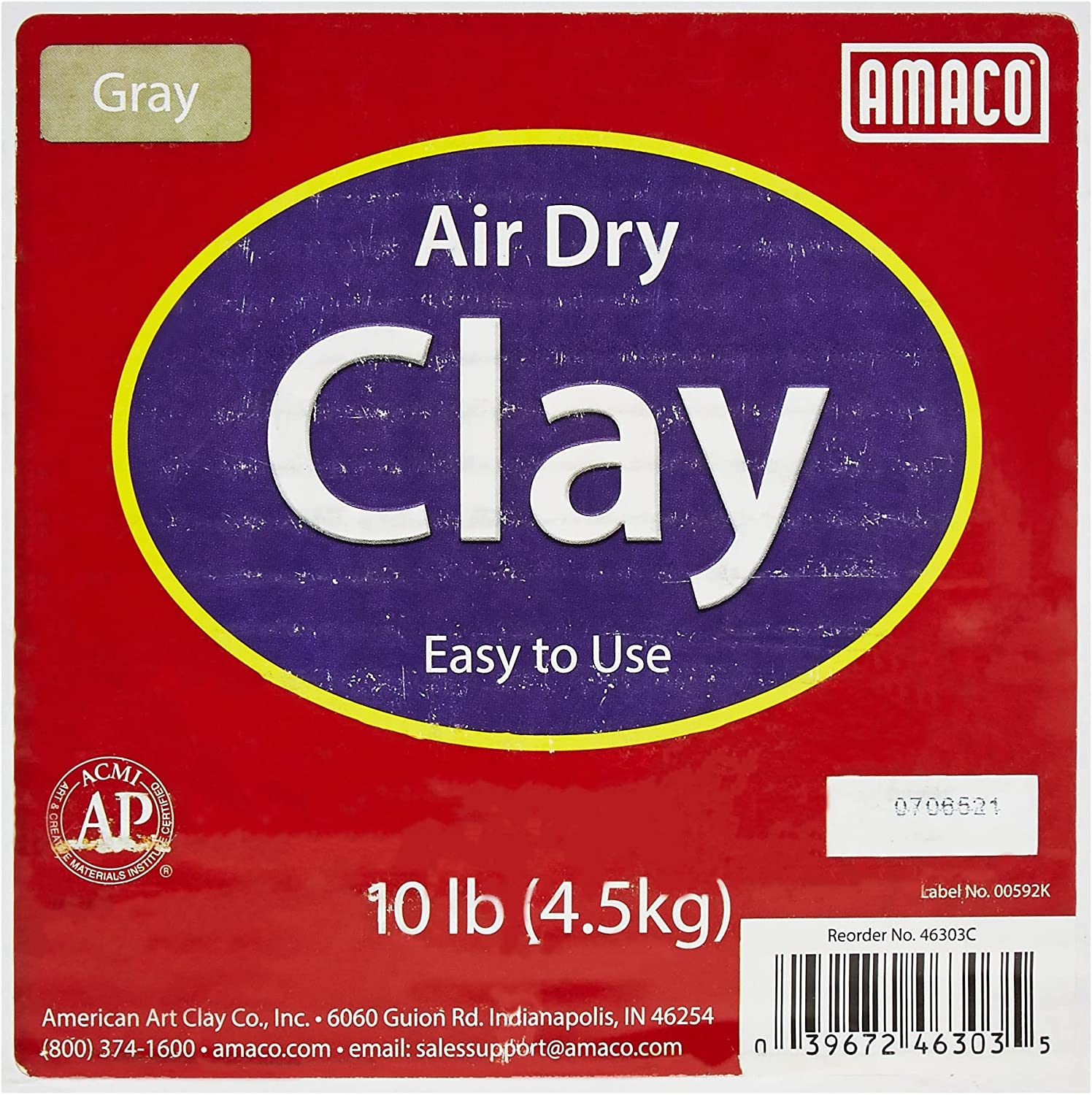 AMACO Air Dry Clay, Gray, 10 lbs, Grey Import To Shop ×Product customization General Description Gallery Reviews Variations