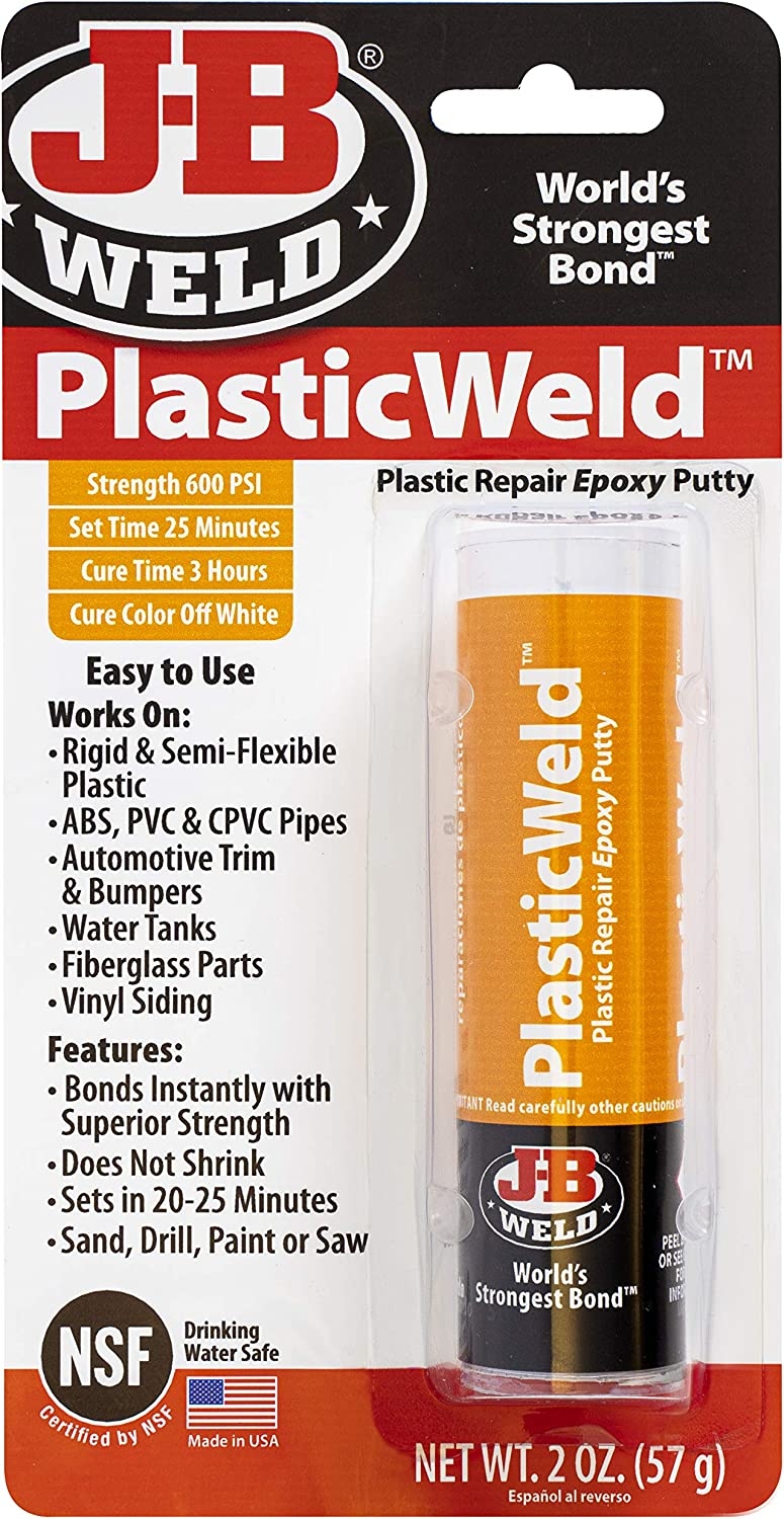 J-B Weld 8237 PlasticWeld Plastic Repair Epoxy Putty – 2 oz. Import To Shop ×Product customization General Description Gallery