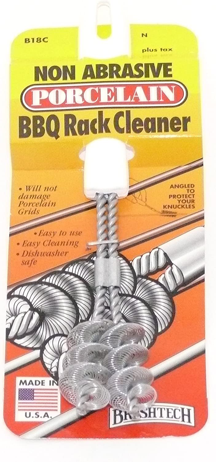 Brushtech Non-Abrasive Porcelain BBQ Rack Cleaner B18C