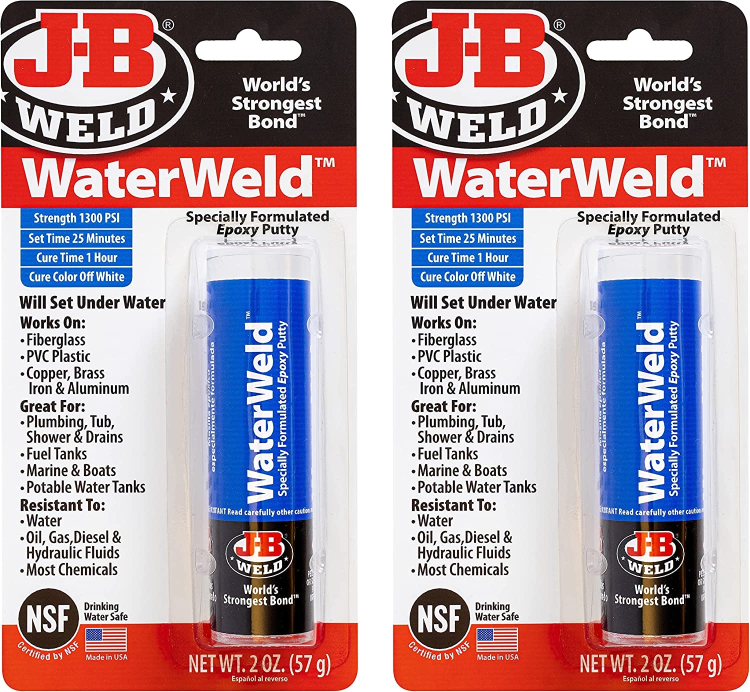 J-B Weld 8277 WaterWeld Epoxy Putty Stick – 2 oz. Import To Shop ×Product customization General Description Gallery Reviews