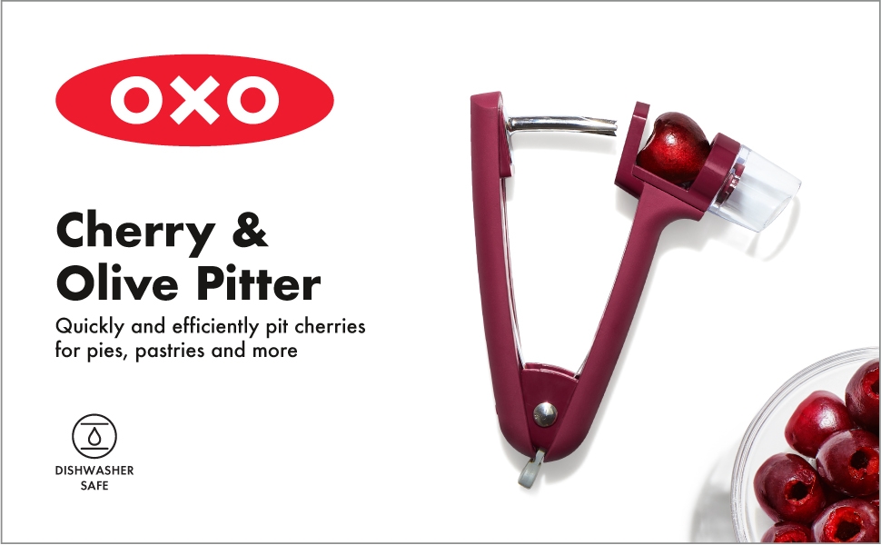 OXO Good Grips Cherry &amp;amp; Olive Pitter - Beet