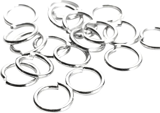 Cousin 8mm Open Jump Ring, Silver
