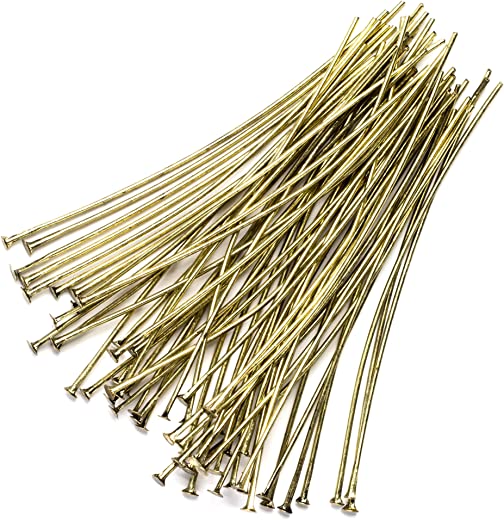 Cousin DIY 60pc Metal 2in Head Pin- Antique Gold