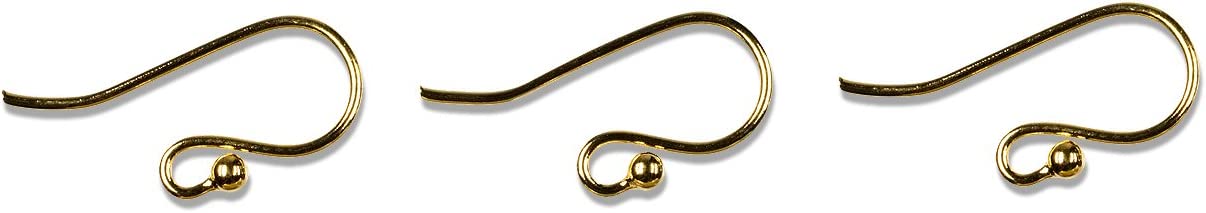 Cousin Gold Elegance 14K Gold Plate Fish Hook Earring Wire