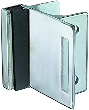 Harris Hardware TP5310-B3 Inswing Door Strike & Keeper Die Cast Zamac Chrome Plated Finish for 1-1/4 in. Rounded Edge Pilaster (1/Pack) with Fasteners