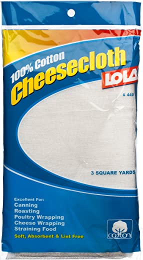 LOLA HIC Eco Clean Cheesecloth, 3-Square Yards