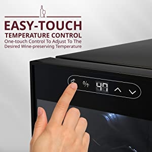Schmecke wine cooler easy touch control