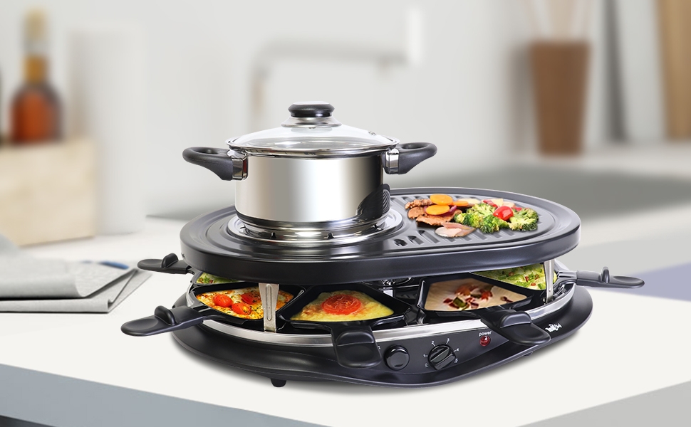 Total Chef TCRF08BN 8-Person Raclette