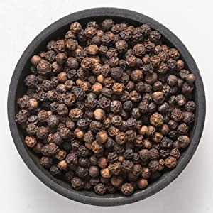 Black Peppercorns in Ramekin