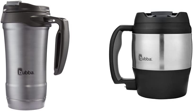 bubba Hero Dual-Wall Vacuum-Insulated Stainless Steel Travel Mug, 18 oz., Gunmetal Import To Shop ×Product customization