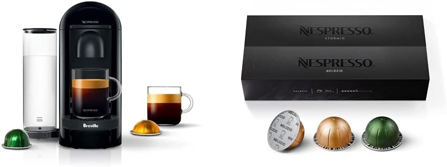 Nespresso VertuoPlus Coffee and Espresso Machine by Breville, Ink Black Import To Shop ×Product customization General