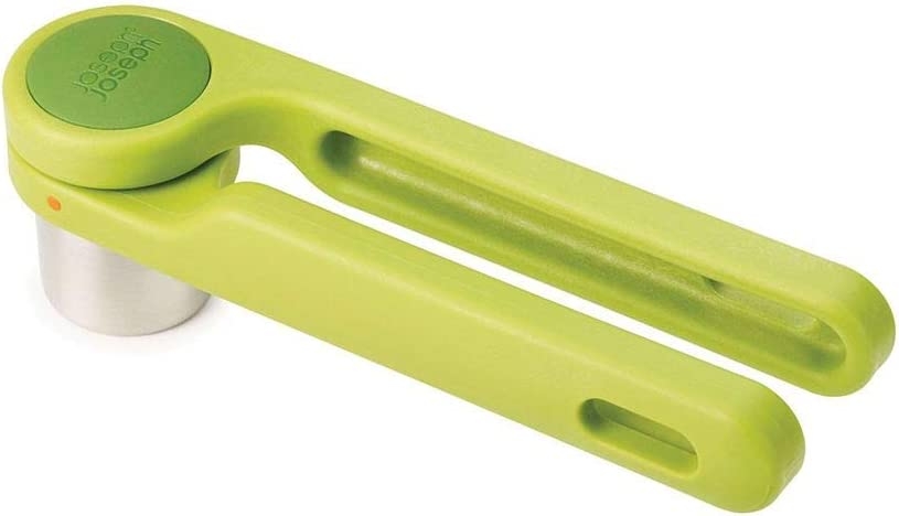 Joseph Joseph Helix Garlic Press Mincer Ergonomic Twist-Action Hand Juicer Stainless Steel, Green, One-Size Import To Shop