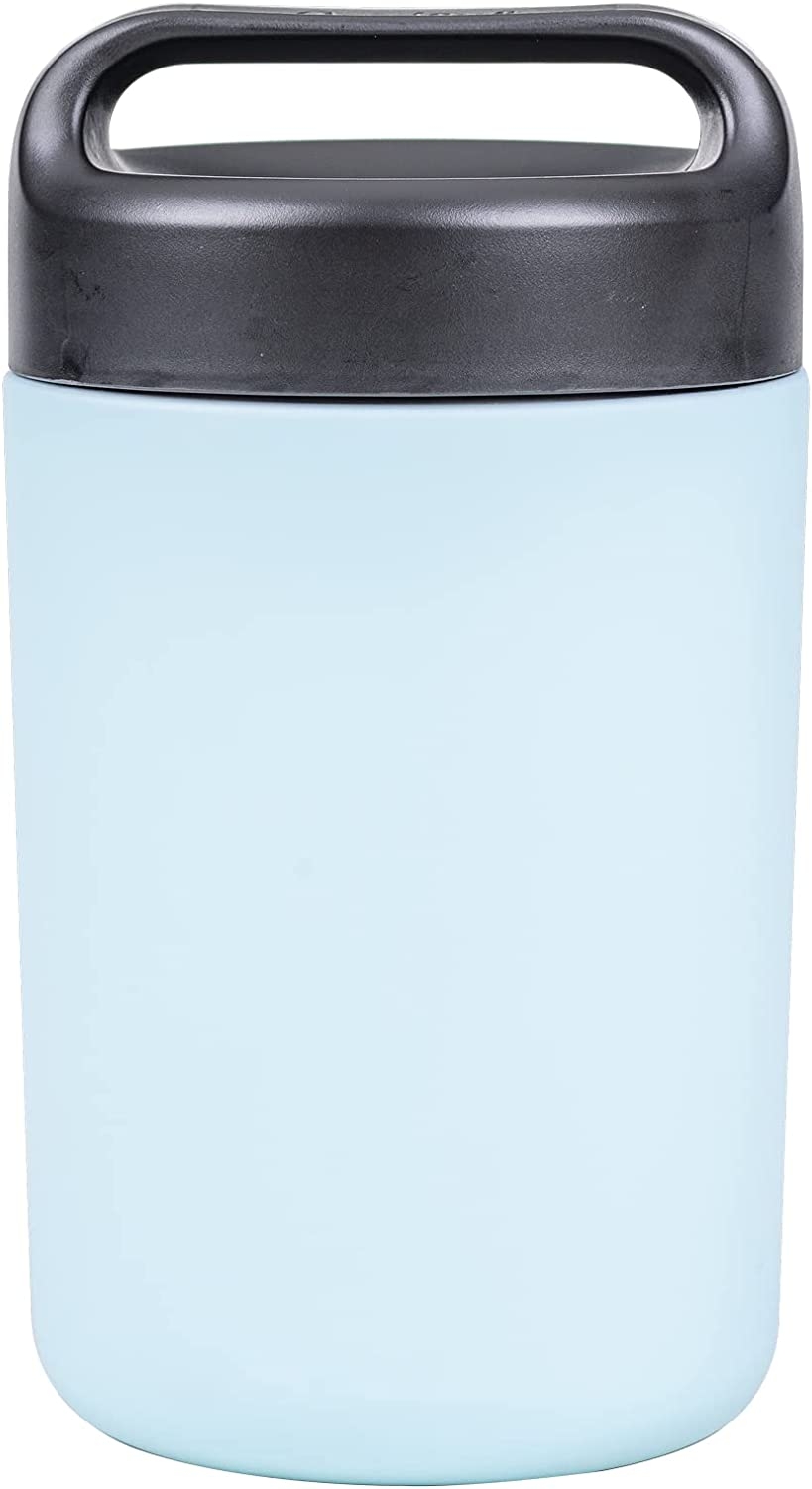 Goodful Vacuum Sealed Insulated Food Jar with Handle Lid, Stainless Steel Thermos, Lunch Container, 16 Oz, Gray Import To Shop