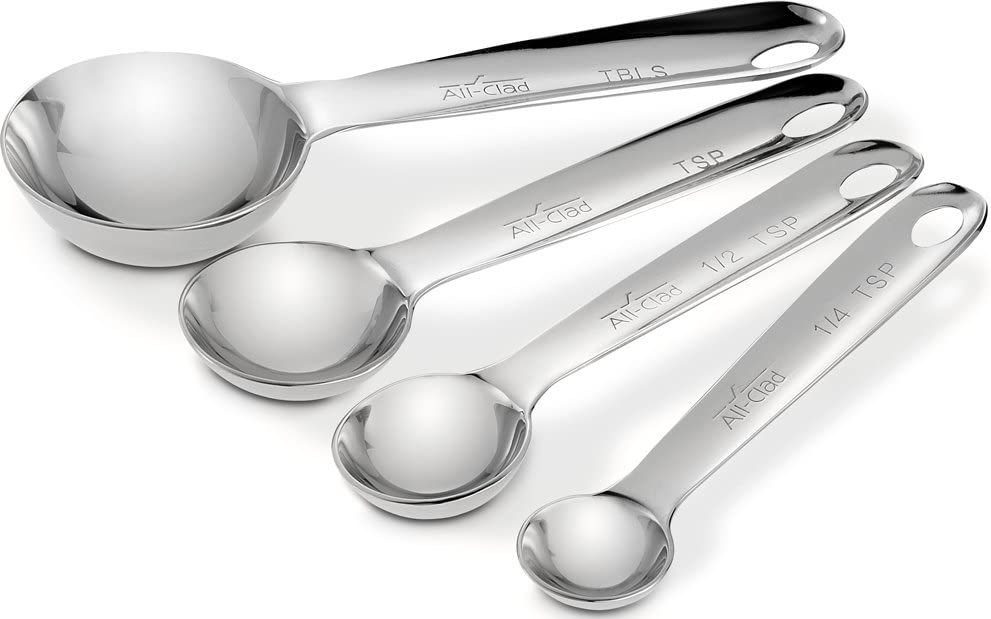 All-Clad 59918 Stainless Steel Measuring Spoon Set, 4-Piece, Silver Import To Shop ×Product customization General Description
