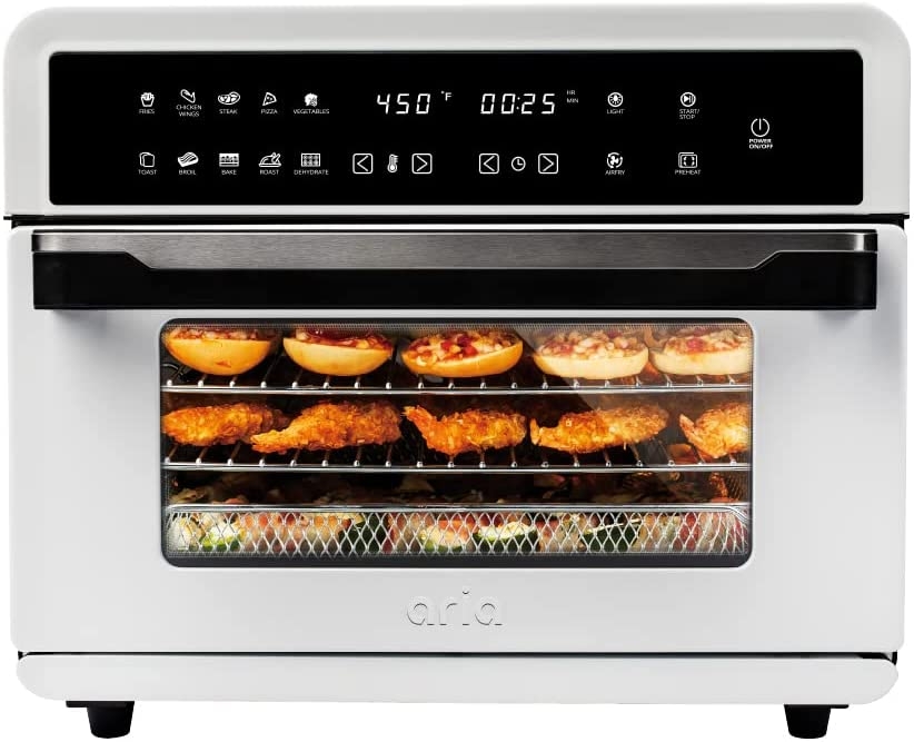 Aria 30 Qt. Touchscreen Toaster Oven with Recipe Book, Brushed Stainless Steel Import To Shop ×Product customization General
