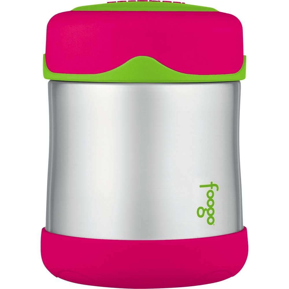 Thermos Foogo Vacuum Insulated Stainless Steel 10-Ounce Food Jar, Watermelon/Green Import To Shop ×Product customization