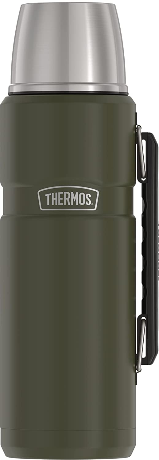 THERMOS Stainless King Vacuum-Insulated Beverage Bottle, 40 Ounce, Matte Steel Import To Shop ×Product customization General