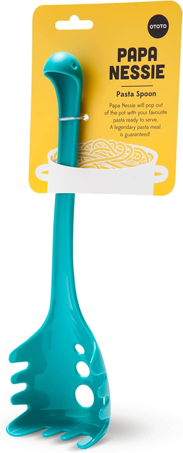 OTOTO Papa Nessie Spoon – Food grade and BPA free Pasta Fork – Heat Resistant Spaghetti Spoon Server – Dishwasher Safe Pasta