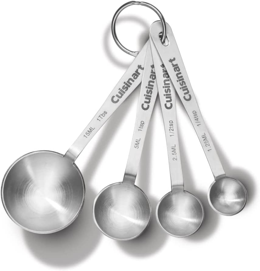 Cuisinart CTG-00-SMP Stainless Steel Measuring Spoons, Set of 4 Import To Shop ×Product customization General Description