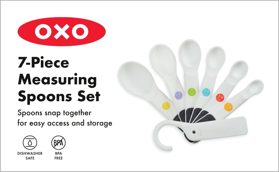 OXO Good Grips 7 Piece Measuring Spoon Set - White
