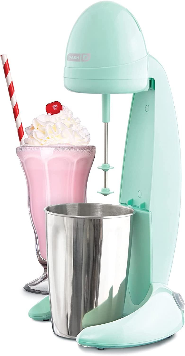 Dash Retro Milkshake Maker for Malts, Soda Fountain Drinks, Protein Shakes, Whipping Omelets and Pancake Batter, 2-Speed