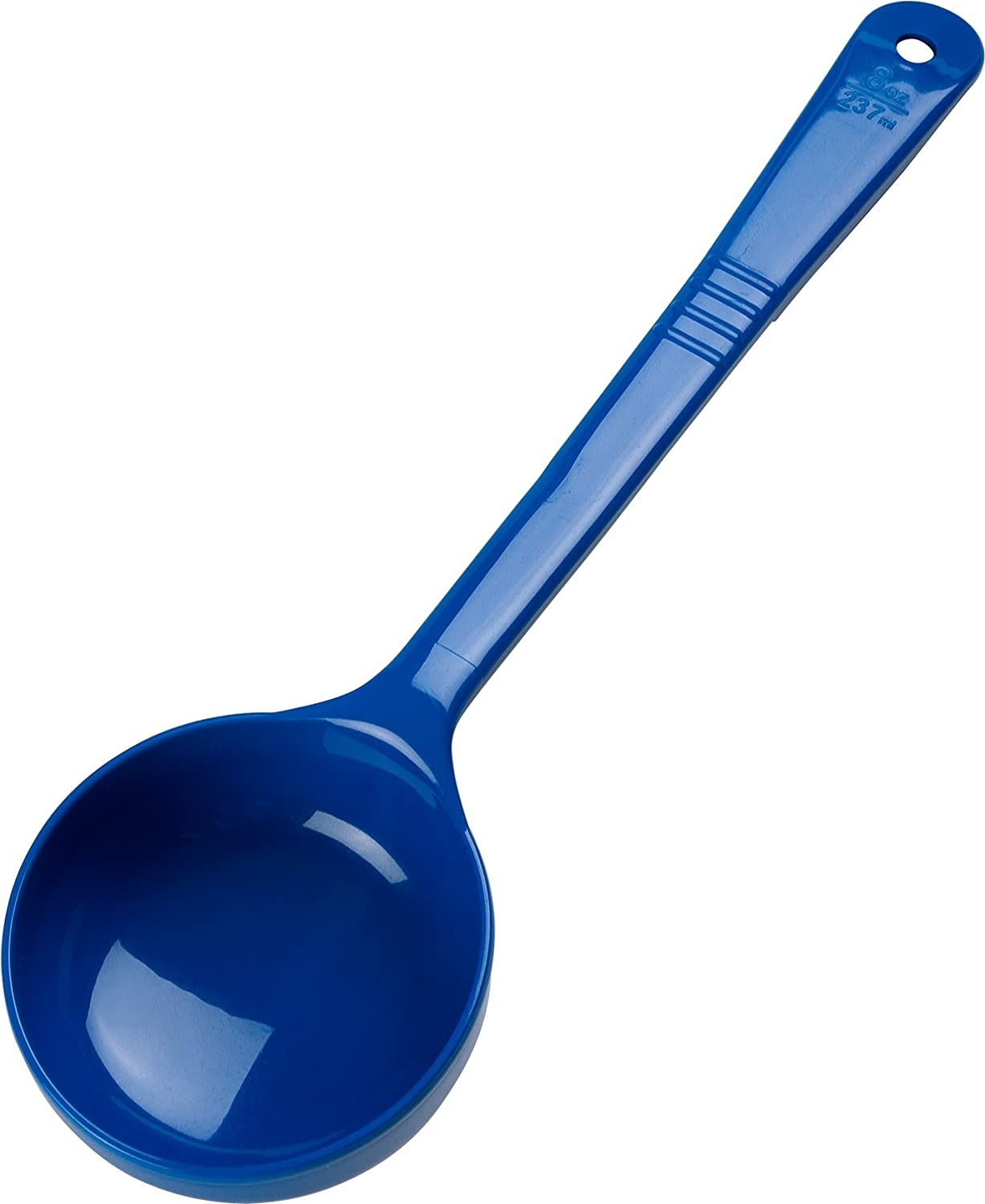 CFS 399214 Solid Long Handle Portion Control Spoon, 8 oz, Blue Import To Shop ×Product customization General Description