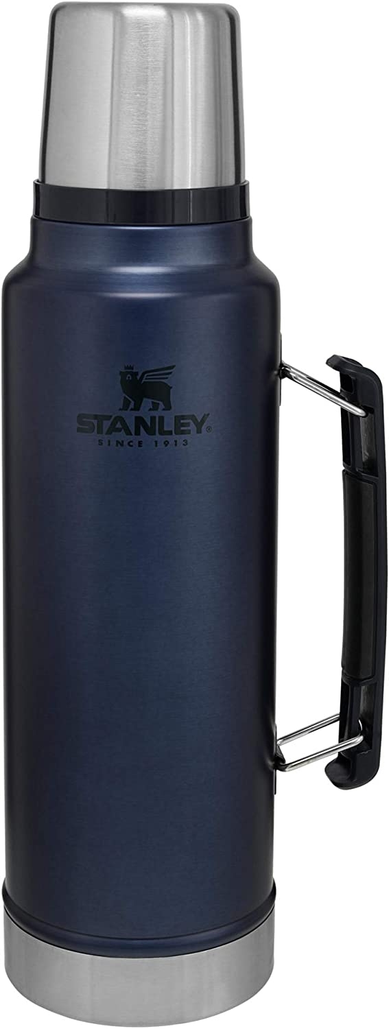 Stanley Classic Vacuum Insulated Wide Mouth Bottle, 1.5 qt – BPA-Free 18/8 Stainless Steel Thermos for Cold &