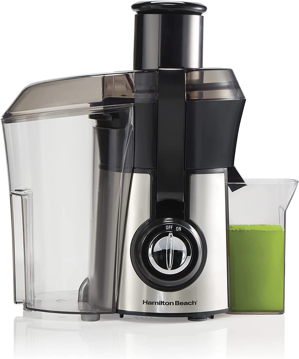 Hamilton Beach Juicer Machine, Big Mouth Large 3” Feed Chute for Whole Fruits and Vegetables, Easy to Clean, Centrifugal