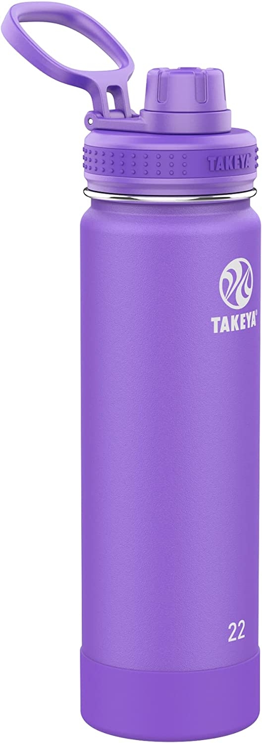 Takeya Actives Insulated Water Bottle with Spout Lid, 24 Ounce, Bluestone Import To Shop ×Product customization General