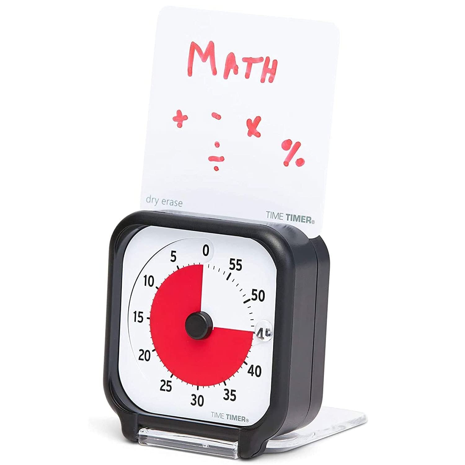 Time Timer 3 inch Visual Timer — 60 Minute Kids Desk Countdown Clock with Dry Erase Activity Card and Desktop App Access —
