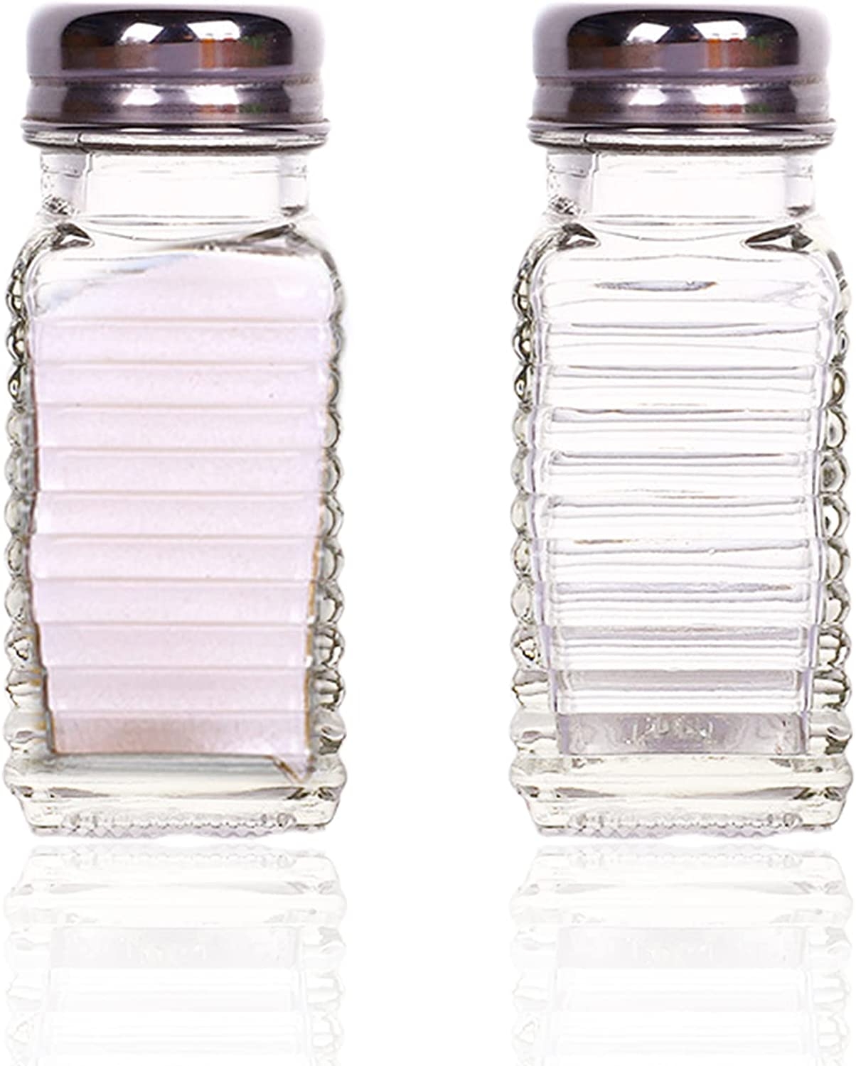 1st Choice FBA_BCK31360 Retro Style Salt and Pepper Shakers with Stainless Tops (2), 1, Original Version Import To Shop