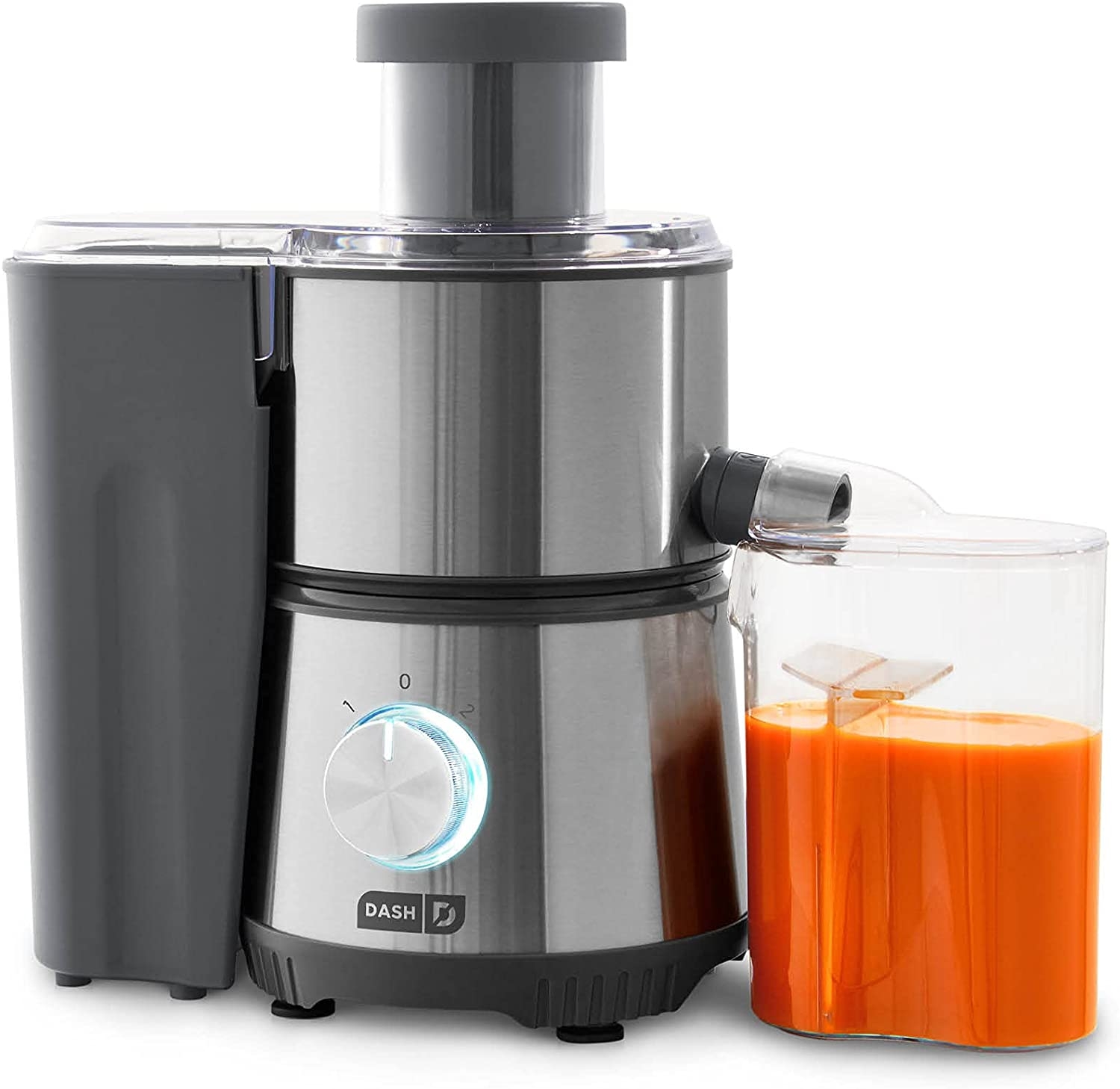 Dash Compact Centrifugal Juicer, Press Juicing Machine, 2-Speed, 2″ Wide Feed Chute for Whole Fruit Vegetable, Anti-drip,