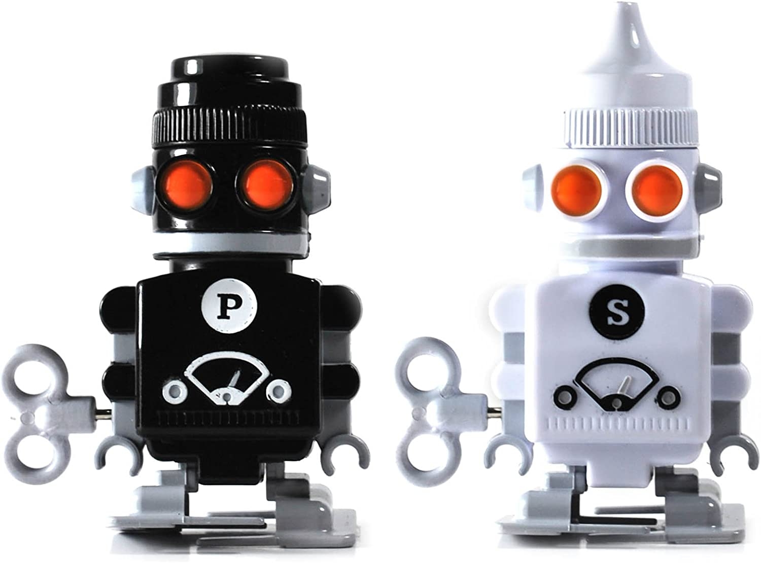 SUCK UK Wind-up Robot Salt & Pepper Shakers Import To Shop ×Product customization General Description Gallery Reviews