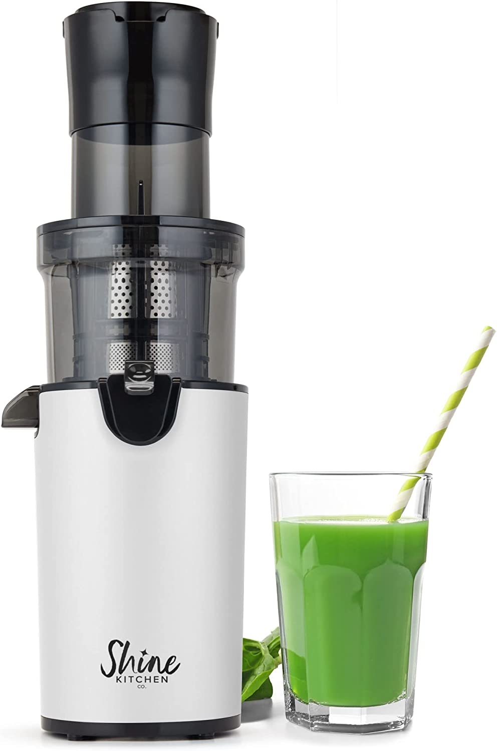 Shine SJX-1 Easy Cold Press Juicer with XL Feed Chute and Compact Body, Gray Import To Shop ×Product customization General
