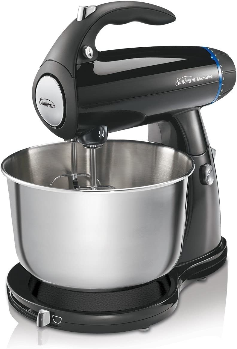 Sunbeam 2594 350-Watt MixMaster Stand Mixer with Dough Hooks and Beaters, Black Import To Shop ×Product customization General