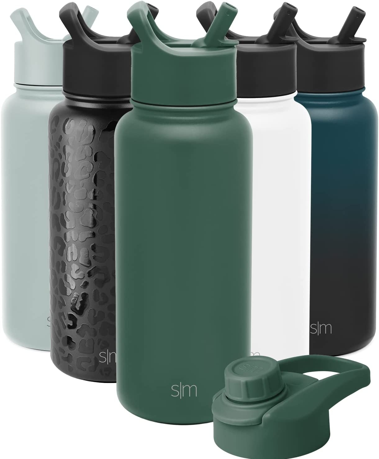 Simple Modern Water Bottle with Straw and Chug Lid Vacuum Insulated Stainless Steel Metal Thermos Bottles | Reusable Leak Proof