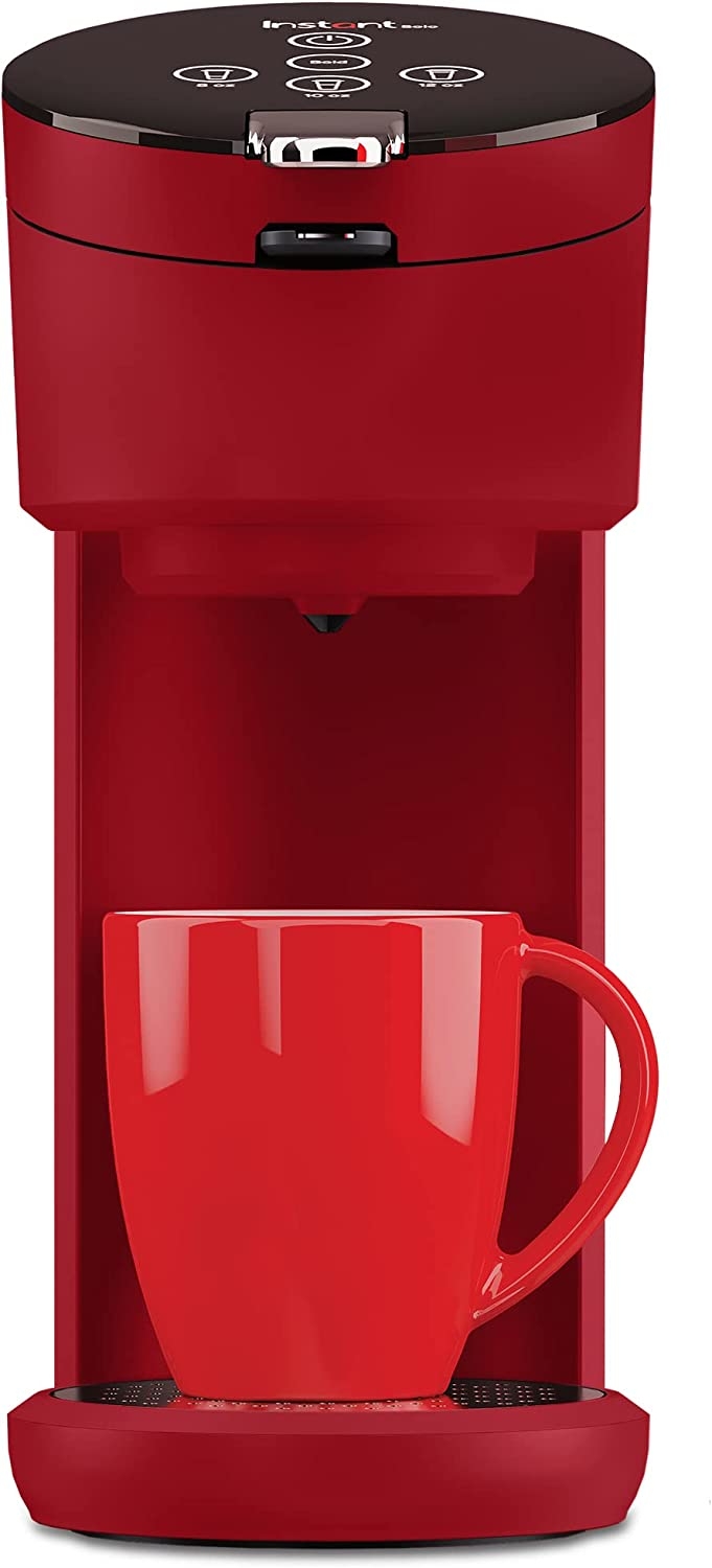 Instant Solo Single Serve Coffee Maker, From the Makers of Instant Pot, K-Cup Pod Compatible Coffee Brewer, Includes Reusable