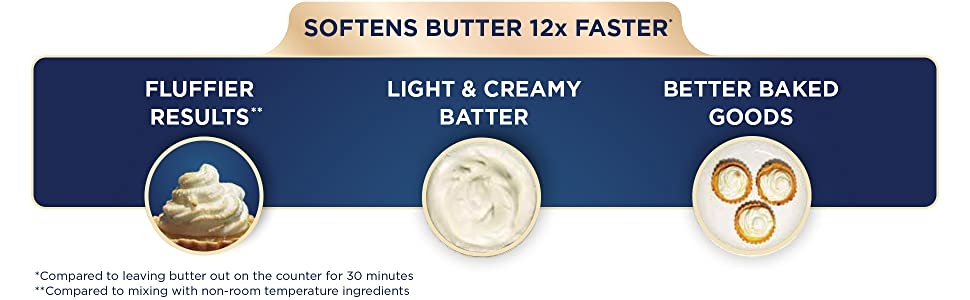 Oster HeatSoft Hand Mixer Soften Butter 12x Faster 