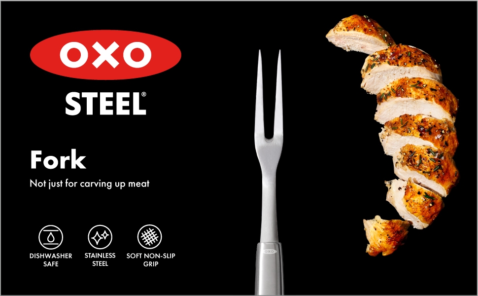 OXO STEEL COOKING FORK