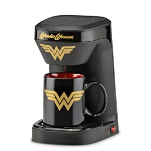 Superhero DC Comics Marvel Wonder Woman Girl Power Birthday Present Gift Coffee Maker Single Serve
