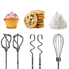 mixing accessory attachment helix beater dough hook whisk