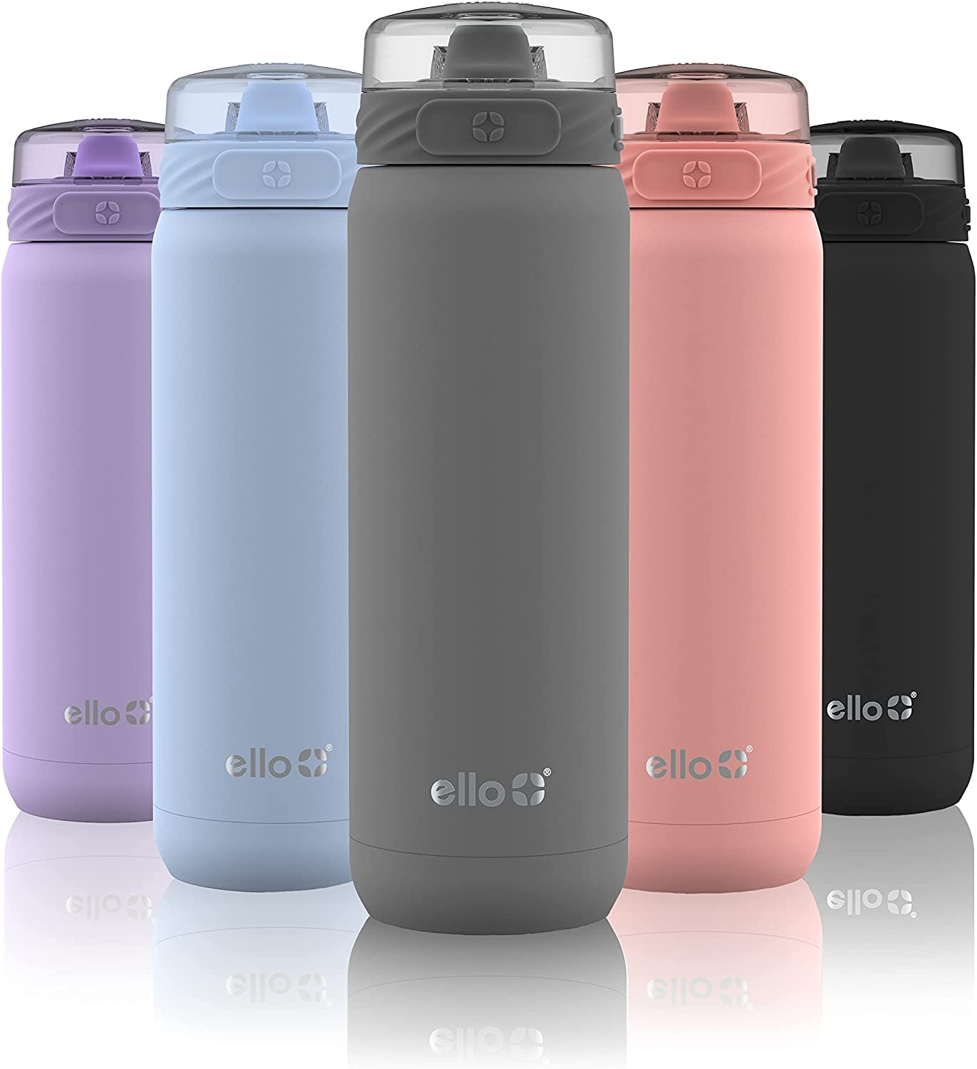 Ello Cooper Vacuum Insulated Stainless Steel Water Bottle, 32oz, Black Import To Shop ×Product customization General
