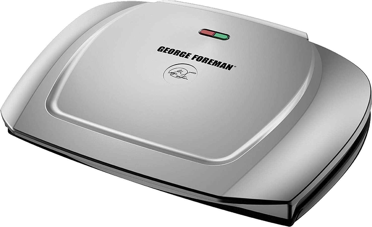 George Foreman 9-Serving Basic Plate Electric Grill and Panini Press, 144-Square-Inch, Platinum, GR2144P Import To Shop