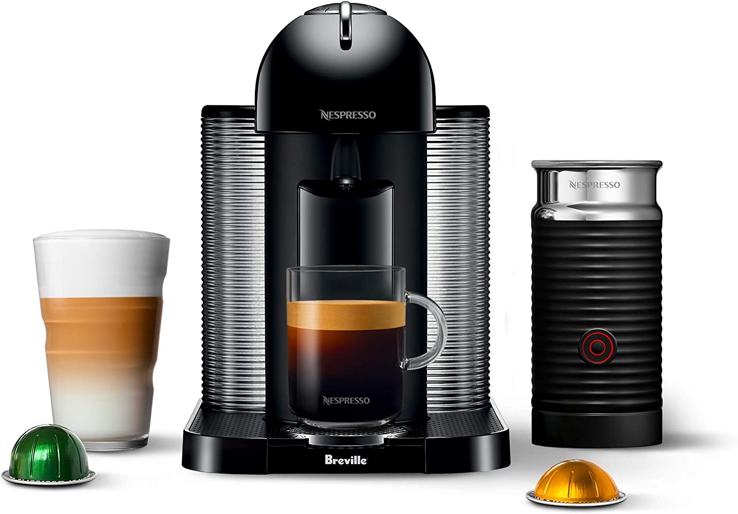 Nespresso Vertuo Coffee and Espresso Machine by Breville, Chrome Import To Shop ×Product customization General Description